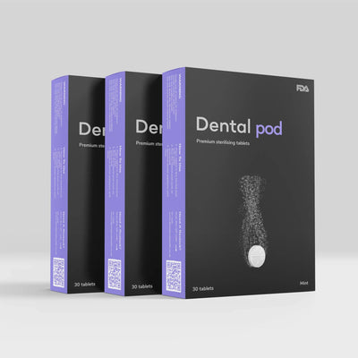 30 tabletas limpiadoras Dental pod